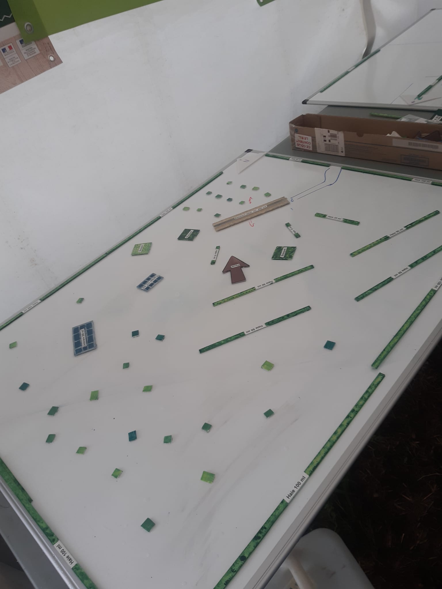 bordspel aanplant uitloop