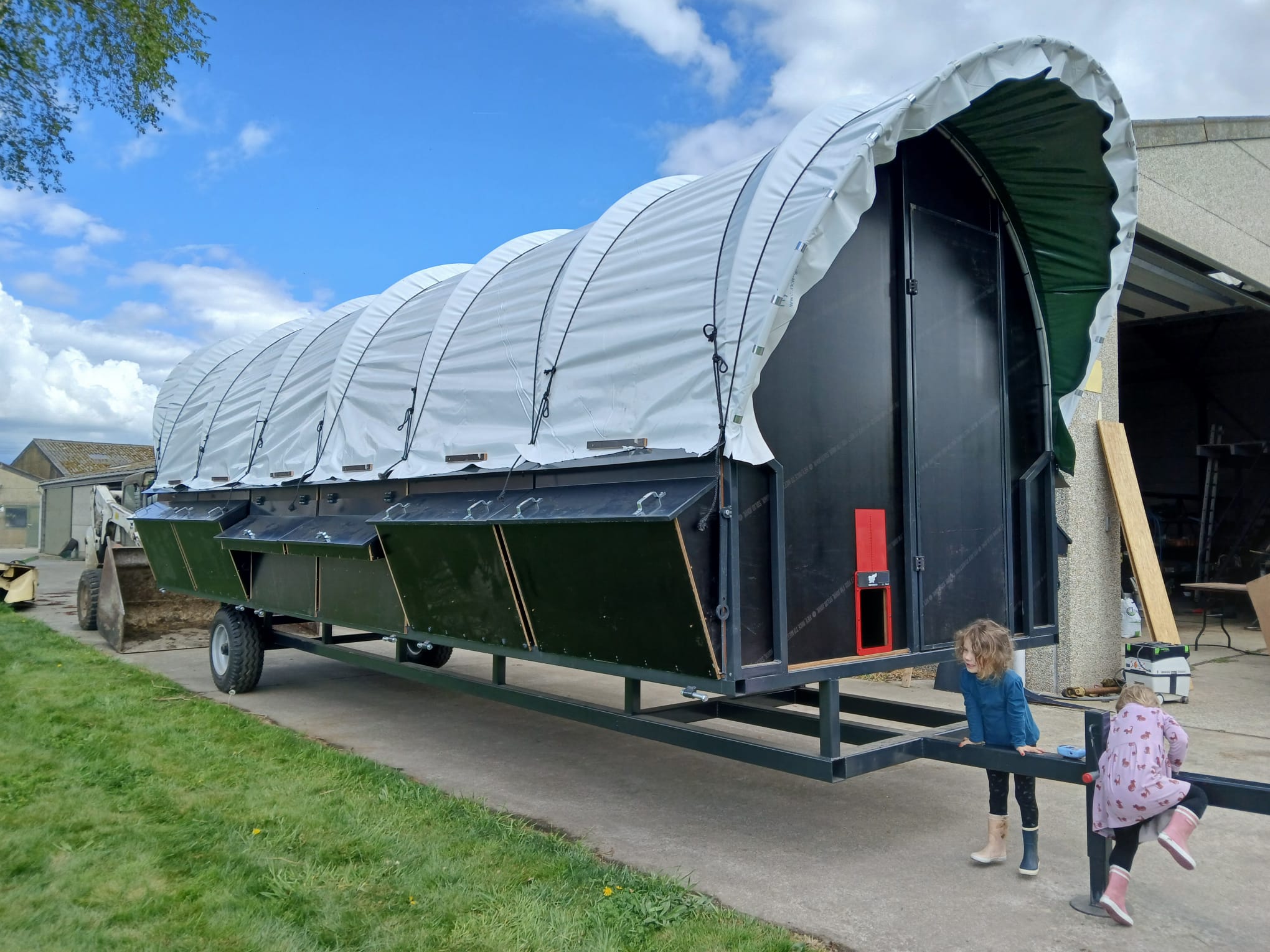 mobiele kippenstal