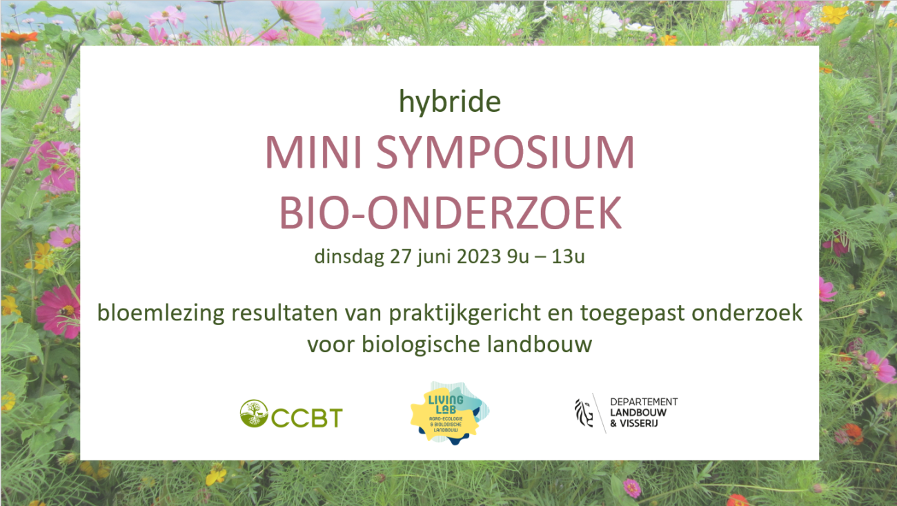 Bekijk de opname van het Mini Symposium bio-onderzoek 2023! | ccbt
